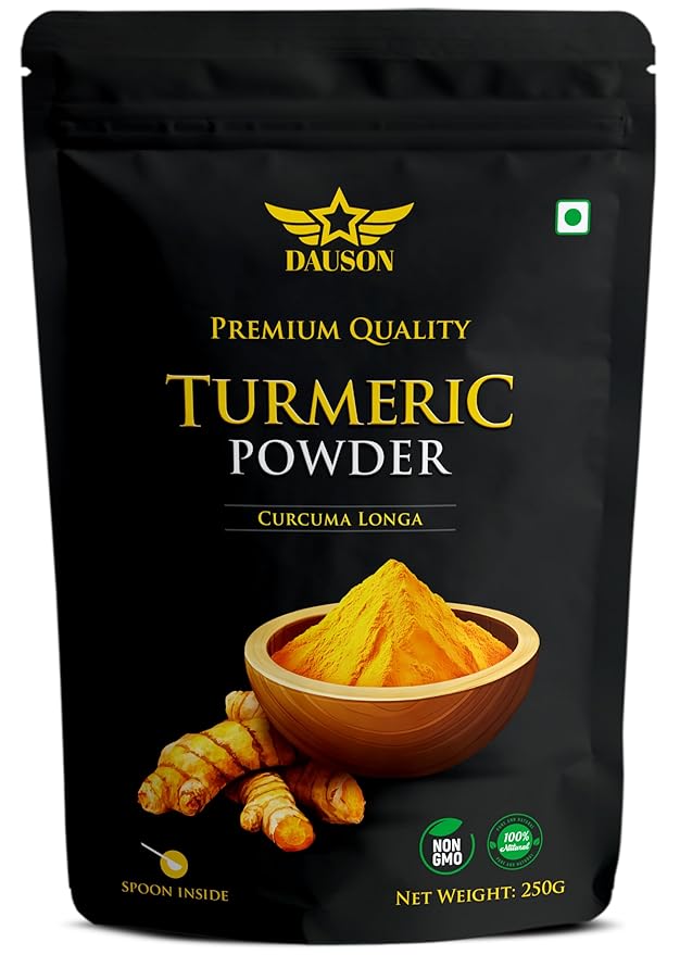 Turmeric Powder – 100% Pure & Natural | 8.82 Oz Finely Ground Turmeric Root | No Additives or Fillers | Aromatic, Earthy Flavor for Cooking | 25g Sample Available | Kitchen Essential for Global Cuisine