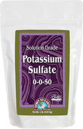 Down To Earth All Natural Fertilizers Organic Solution Grade Potassium Sulfate - Professional Grade SOP Powder 200 mesh for Liquid or Spray Applications 0-0-50, 1 lb