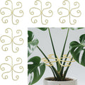 5pcs Plant Stem Support，Metal Shaped Support Frame For Outdoor & Indoor Plant Growth Stereotypes-Medium