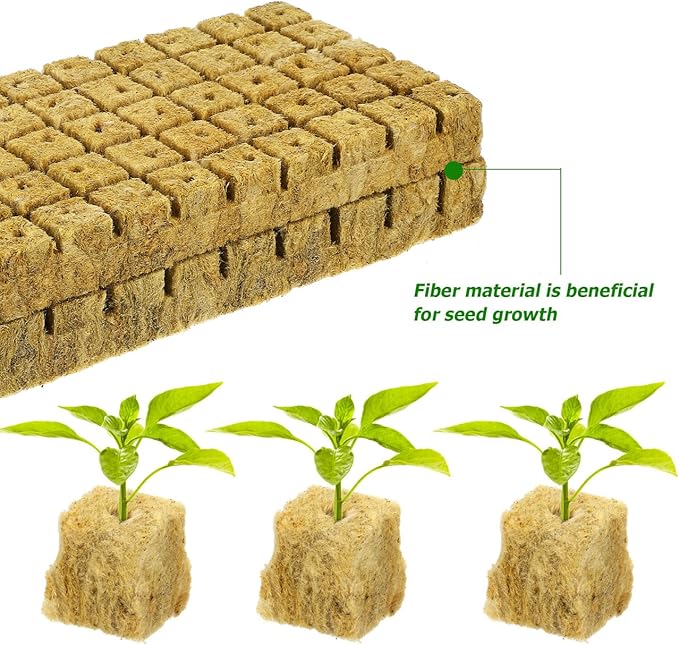 100pcs Plant Propagation Soil Blocks Oasis Cubes for Seedling Start Soilless Culture