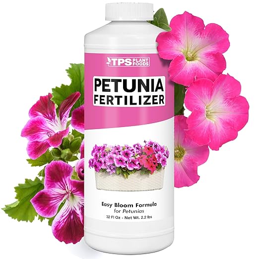 Petunia Fertilizer – Liquid Plant Food for More Blooms, Vibrant Color & Healthy Growth, 32 oz