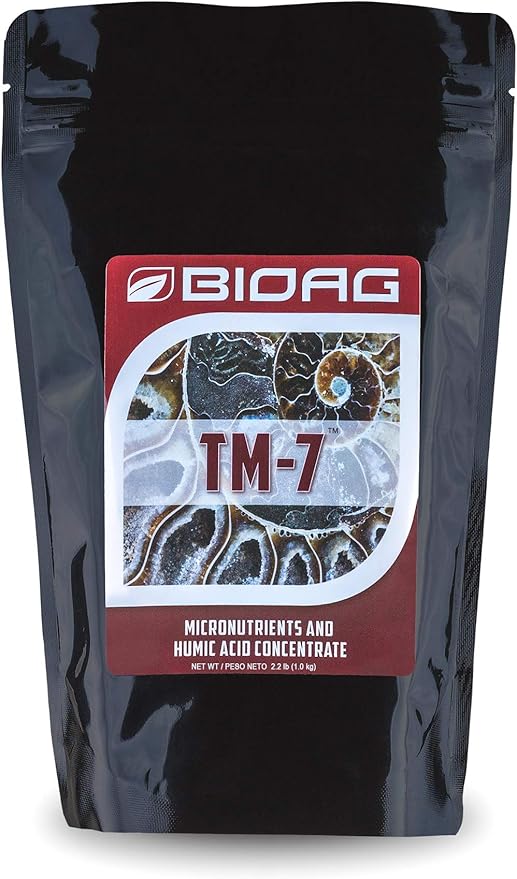 BioAg TM7 Organic Humic Acid Soil Conditioner Plus Essential Micronutrients, Dry Amendment for All Plants, Lawns, S B Co Cu Fe Mn Mo Zn (1 kg) (BA74022)