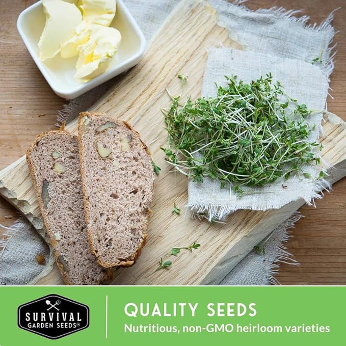 Microgreen Seeds Variety Pack – 10 Heirloom Types for Indoor Sprouting – Broccoli, Pea, Sunflower, Radish, Kale, Arugula & More – High Germination Non-GMO – Survival Garden Seeds (Seed Packs Only)