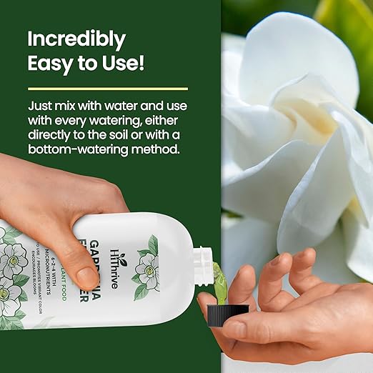 16oz Gardenia Fertilizer - Makes 96 Gallons of Indoor Plant Food for Gardenia Plants Live, Nutrient-Rich Outdoor & Indoor Plant Fertilizer, Flower Food for Vibrant Growth and Beautiful Blooms