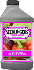 Seedlingers Super Yield Flower & Garden All Purpose Plant Food 32 oz Quart Concentrate