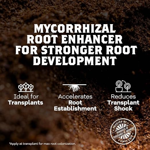 DYNOMYCO Granular Mycorrhizal Fungi Inoculant, 50g/1.76oz – Boosts Root Growth, Yields & Nutrient Uptake – 900 Propagules/g, Concentrated Granules, & OMRI Listed – Biofertilizer for Plant Growth