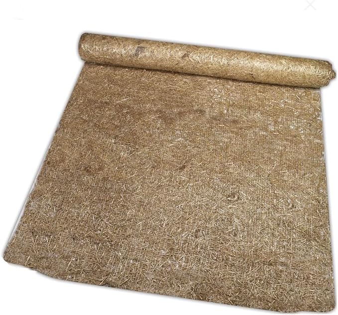 Farm Plastic Supply - Erosion Control Blanket - Straw Garden and Landscape Cover, Erosion Control Blanket, Straw Blanket, Erosion Control, Mulch, Slope Stabilizer, and Seed Protector (3' x 112.5')