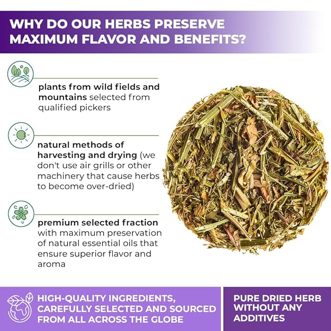 50 Bags Alfalfa Leaf Alfalfa Herb Tea (Medicago Sativa) - 24 Count 2g Tea Bags