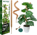 2 Pack Moss Pole, LveSunny 29 Inch Bendable Moss Pole Monstera Plant Support, More Flexible and Corrosion-Resistant Moss Poles for Climbing Plants, Suitable for Potted Plants