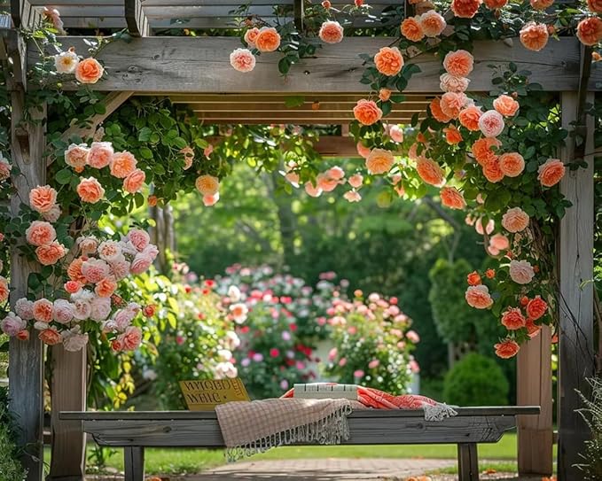 100+ Climbing Rose Mix Seeds Colorful Flower Garden Planting