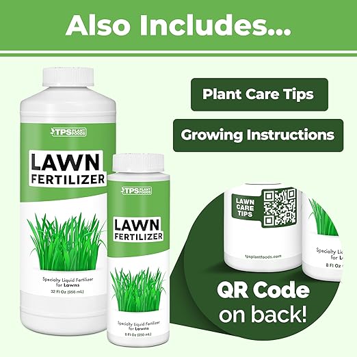 Lawn Fertilizer – Liquid Fertilizer for Greener Grass, Thicker Turf & Stronger Root Development, 1 Gallon