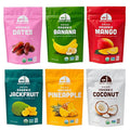 Mavuno Harvest Organic Dried Fruit Variety Pack | Dried Mango, Dates, Pineapple, Banana, Jackfruit, & Coconut | Healthy, Vegan, No Sugar Added, Non GMO Snacks for Kids & Adults | 2 Ounce, 6 Pack