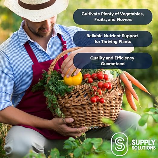 Supply Solutions 10-10-10 Complete Lawn & Garden Granular Fertilizer with Micronutrients – Balanced NPK Plant Food for Soil Health, Blooms & Roots – Safe for Vegetables, Fruits, Lawns (10 Pounds)