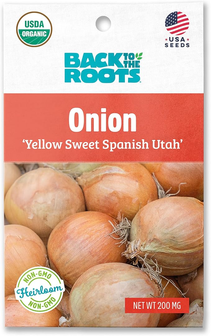 Back to The Roots 100% Organic Seed Packet - Onion 'Yellow Sweet Spanish Utah' 200mg