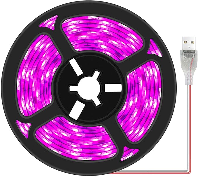 CALIDAKA LED Plant Grow Light Strips,Waterproof Plant Grow Light,Full Spectrum Growing Lamp for Indoor Plants Succulents Hydroponics Greenhouse Gardening USB Grow Light Bars