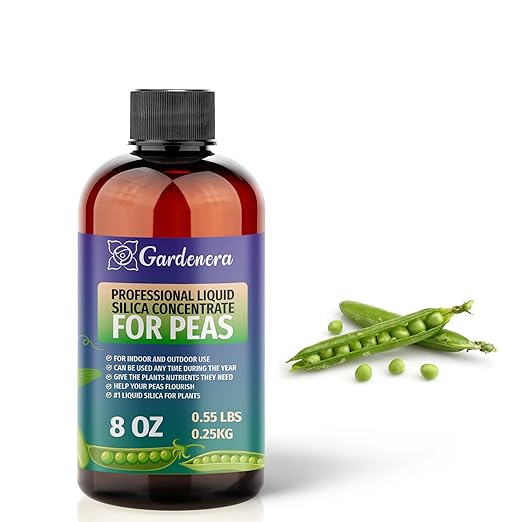 𝐁𝐄𝐒𝐓𝐒𝐄𝐋𝐋𝐄𝐑 Liquid Silica Plant Supplement - 8oz - PEAS Liquid Silica Boost Fertilizer - Stronger Stems & Healthy Leaves for Indoor & Outdoor Peas Plants (Makes 45 Gallons)