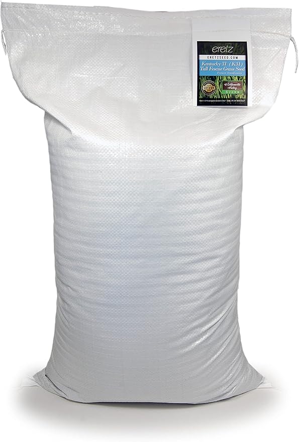Kentucky 31 K31 Tall Fescue Grass Seed by Eretz - Choose Size! State Certified, No fillers, No Weed or Other Crop Seeds (25lbs)
