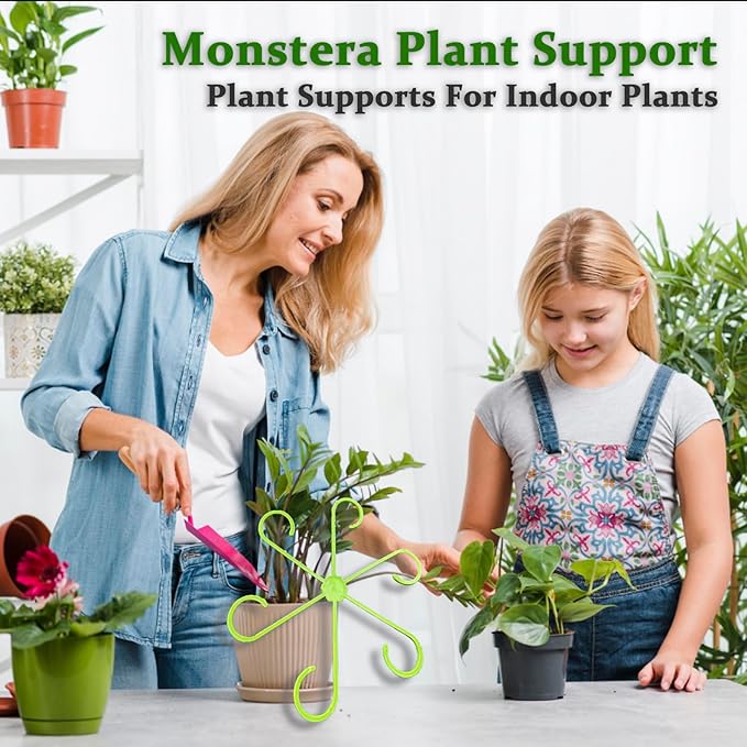 16Pcs 4 Sizes Monstera Plant Support Plant Stem Holders Reusable Plant Stabilizer for Indoor Plants Accessories Garden Tools