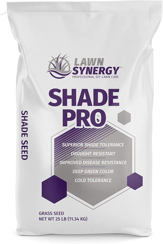 Shade Pro Grass Seed — Fine Fescue & Ryegrass Blend for Shaded Lawns — Thrives in Low-Light Areas — Dark Green, Dense Turf — 10 lb / 25 lb / 50 lb (25 lbs)