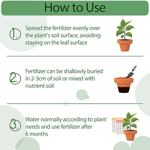 11.28 OZ Slow Release Fertilizer - Organic Plant Food All Purpose Plant Fertilizer for Succulents Cactus Orchid Bonsai and All Other Outdoor & Indoor Garden