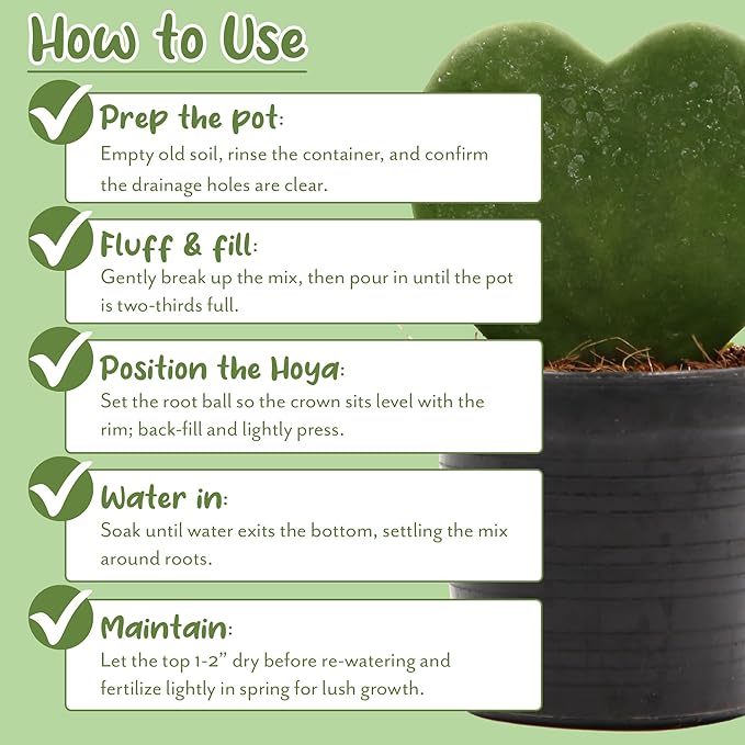 Soil Sunrise Hoya Plant Potting Soil Mix (8 Quarts) Custom Blend for Growing Hoya Tropical Houseplants