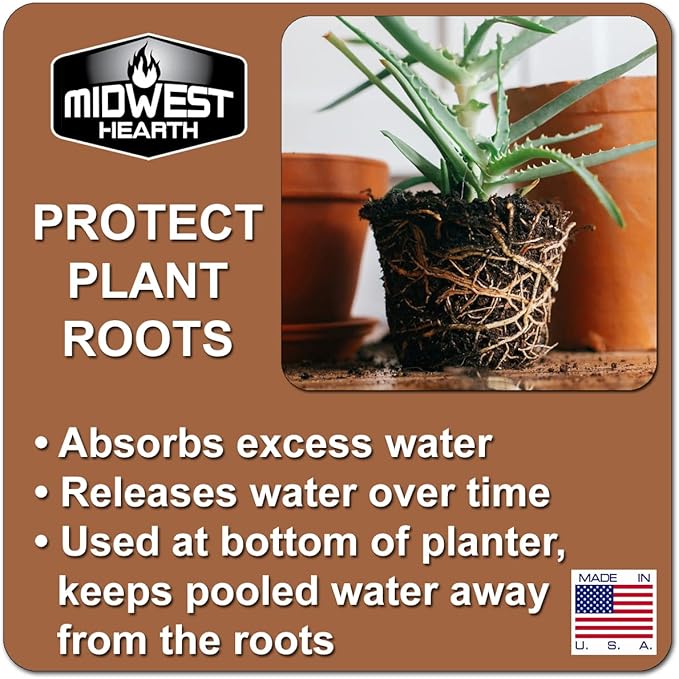 Black Lava Rocks for Plants Natural Horticultural Volcanic Rock (1/4" Size) (Mined in USA) (5-lb Bag)