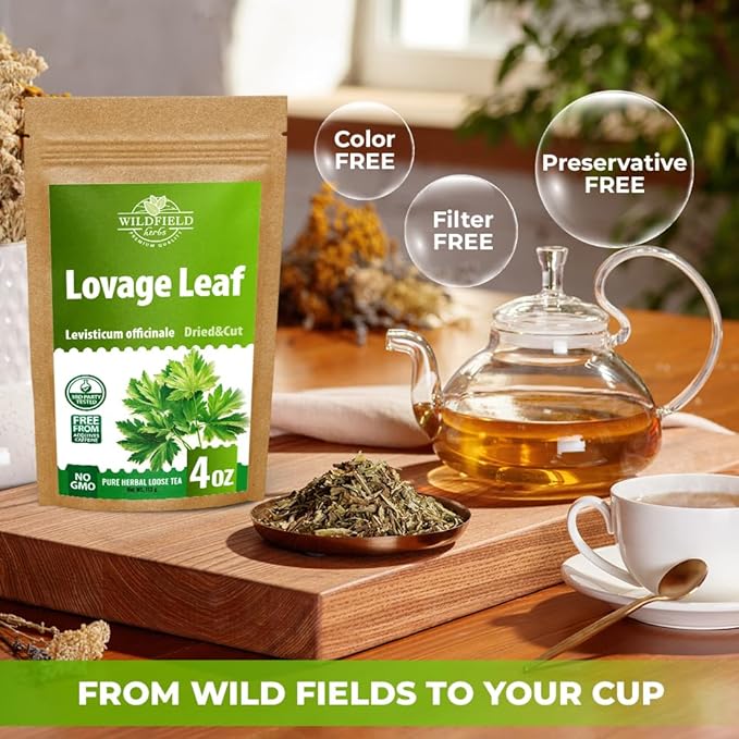 4 oz. Dried Lovage Herb Lovage Leaves Herbal Tea (Levisticum Officinale) - 113g Herb Tea Levísticum