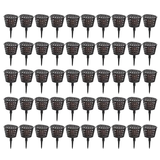 50Pcs Fertilizer Basket, Plastic Fertilizer Orchid Basket Garden Nutrition Cups Fertilization Container for Orchid Bonsai Flower Plant