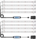Wiaxulay Grow Lights for Indoor Plants, Full Spectrum, 6000K LED Plant Grow Light Strips, Grow Lamp with Auto On/Off 6/12/16H Timer, 5 Dimmable Levels, 3 Switch Modes for Hydroponics Seedling