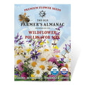 The Old Farmer's Almanac Premium Wildflower Seeds 23 Variety Pollinator Mix - Non-GMO, Open Pollinated - Columbine Cosmos Foxglove Larkspur Poppy Snapdragon Zinnia - Attracts Butterflies Bees Birds