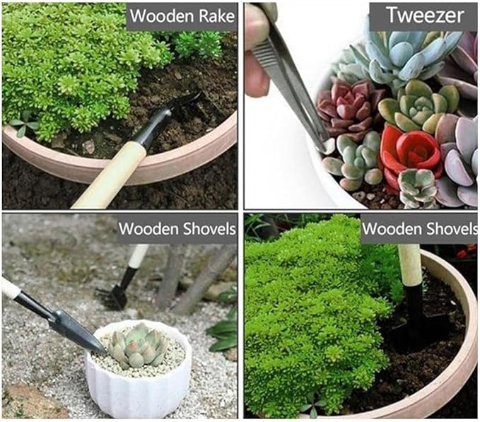 2Pcs Blue Mini Garden Hand Succulent Transplanting Tools,Widger Plastic Seedlings Dibber Sowing Digging Mini Garden Hand Tools for Home Gardens,Gardens Tool Sets, Gardening