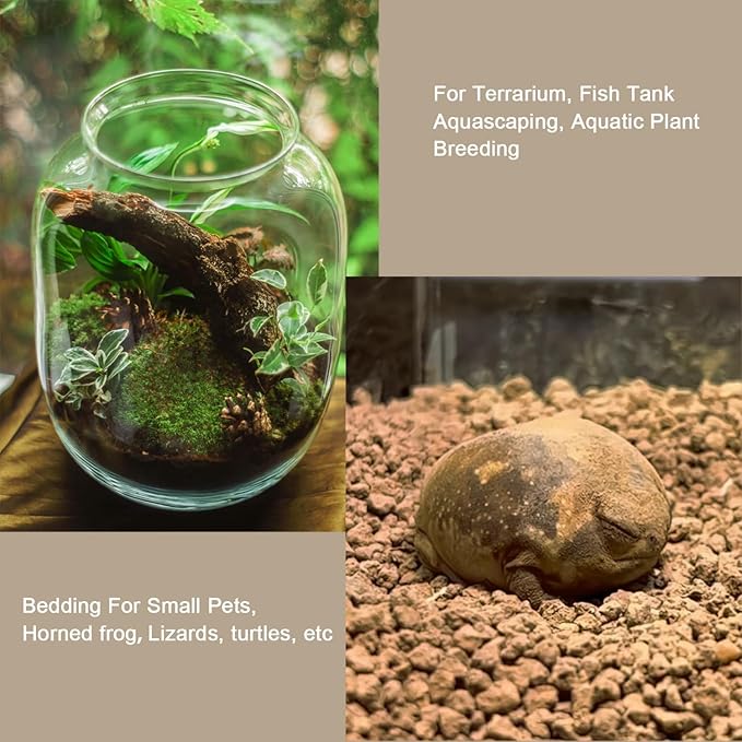 Akadama Bonsai Soil 2lbs Horticultural Potting Soil Amendment Cacti Succulent Plant Soil, Prevent Over Water, Provides Optimal Water Retention, Fast Drainage, YFAK000