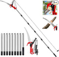 15.7’’ Pole Saws for Tree Trimming - Dual-Pulley Tree Pruner, Tree Trimmers Long Handle Pruner, Manual Pole Saw for Yard & Garden, Gardening Hand Tools