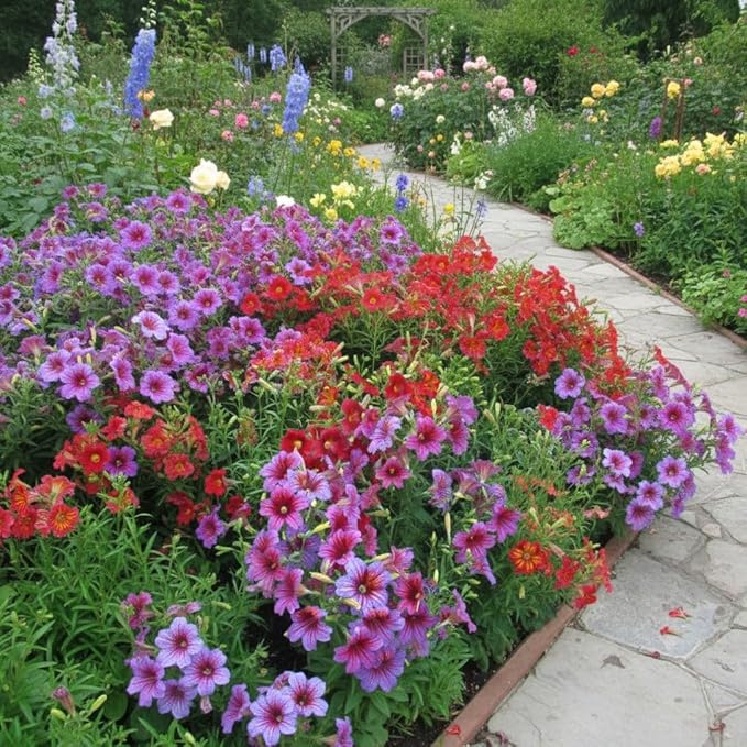 MESay Chilean Morning Glory Seeds - 100 Mixed-Color Seeds for Stunning Garden Flowers