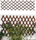 1Pack 35.4inch Wooden Lattice Wall-Expandable Plant Garden Trellis for Climbing Plants Outdoor