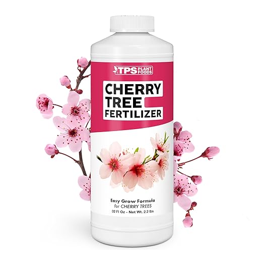 Cherry Tree Fertilizer – Liquid Plant Food for More Blossoms, Better Fruit Set & Stronger Roots, 32 oz