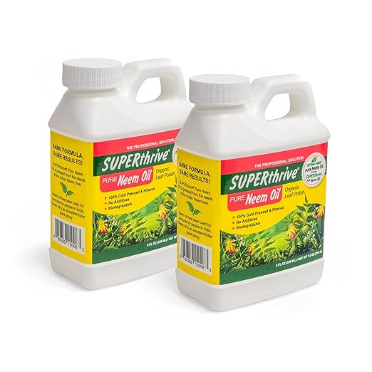 SUPERthrive Pure Neem Oil Natural Leaf, 8 oz (2 Pack)