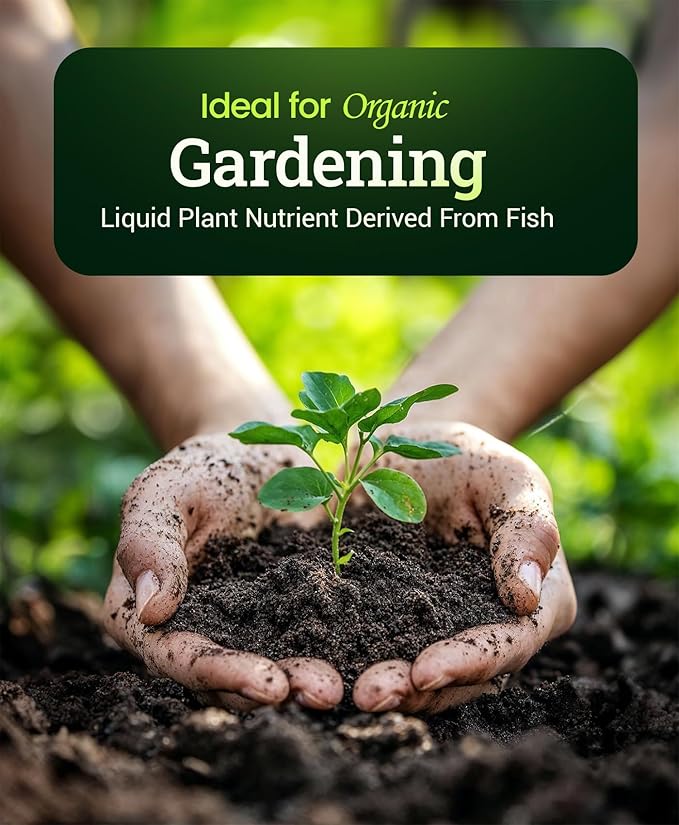 Bush Doctor Wholly Mackerel Fish Fertilizer - Organic Liquid Fertilizer Supports Vigorous Growth, Designed for Fast Nutrient Uptake - 3-1-0 Formula, Ideal for In-Ground & Container Garden - 1 Pint