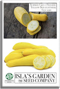 Early Prolific Straightneck Squash Seeds – 50+ Non-GMO & Heirloom Vegetable Seeds, Cucurbita Pepo, Fast Growing Yellow Summer Squash, High Yield for Containers & Gardens, Gift Idea by Isla’s Garden