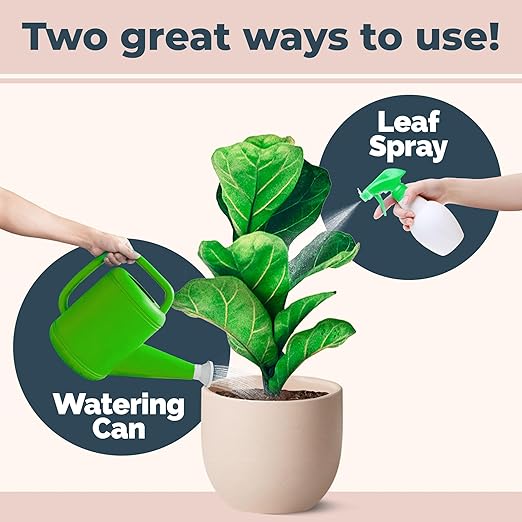 Fiddle Leaf Fig Plant Fertilizer – Liquid Plant Food for Bigger Leaves, Stronger Roots & Healthy New Growth, 32 oz