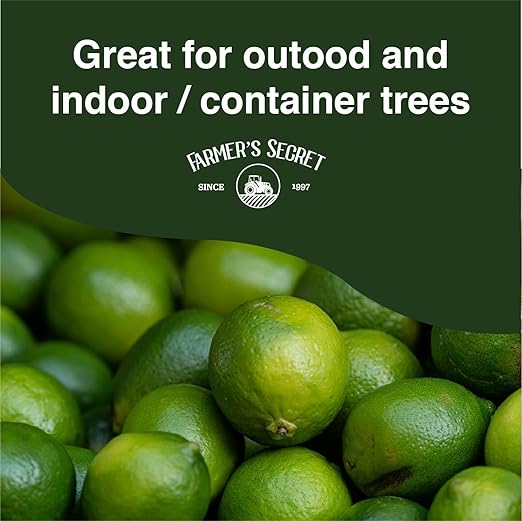 Farmer's Secret Citrus Tree Booster Fertilizer - Super Concentrated - Formulated for All Citrus Trees Including All Types of Lemons, Limes, and Oranges - Outdoor and Indoor/Container Trees (8oz)