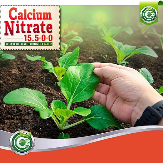 Calcium Nitrate 15.5-0-0 Fertilizer - Made in USA - 18LB Greenhouse Grade Plant Food for Hydroponics, Plants & Gardens – Fruit, Vegetables. Blossom End Rot Tomatoes
