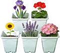 Gyfofix HG7X7SW 7"x7" Square White Pot, 9" Tall Pack of 5