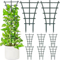12 Pack Stackable Mini Climbing Plant Trellis for Indoor Potted Plants, Flower Pots Support, Peas, Hoya, Pothos