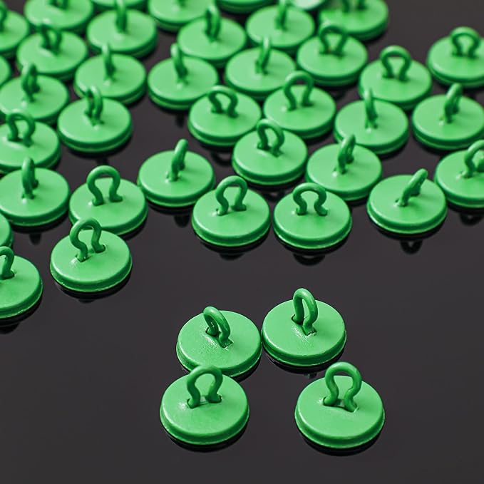 WILLBOND 80 Pieces Garland Hanging Hooks Plant Anchors for Trellis Plant Vine Trellis Anchor Wall Fixture Clips for Garland Light Decorations (Green)