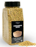 Fresh Finest Coriander Seeds Whole - Kosher, Natural and Freshly Packed spices Best for Cooking and Food Flavoring 7.76oz (220g)