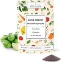 Woods Creek Seeds: Long Island Brussel Sprouts Seeds for Planting - Over 900 Heirloom Non-GMO Brussels Sprouts Seed Pack for Fall & Winter Gardens - Brussel Sprout Seeds for Indoor & Outdoor Garden