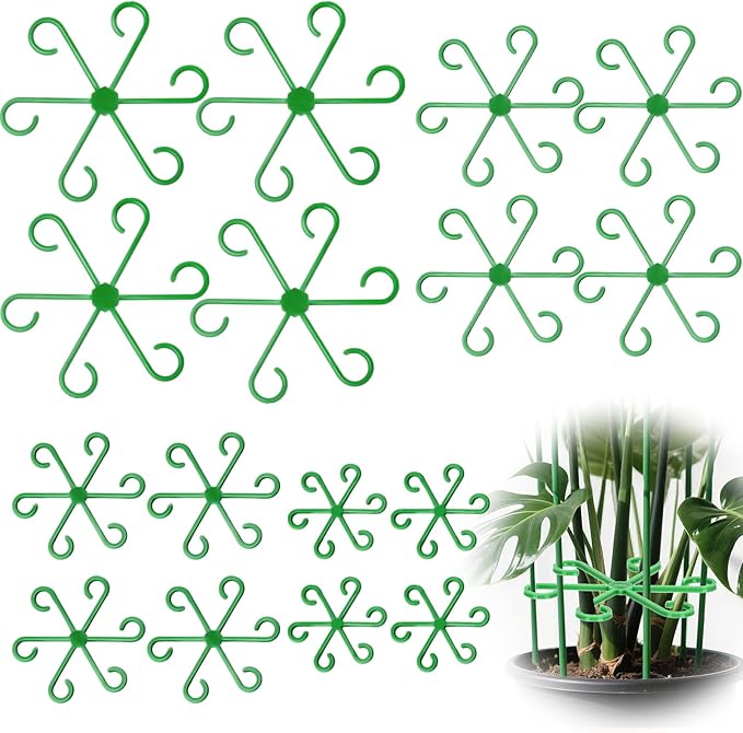 16PCS Plant Stem Support, Plant Stem Holder for Indoor Plants, Climbing Houseplant Stem Supports, Reusable Plant Stabilizer