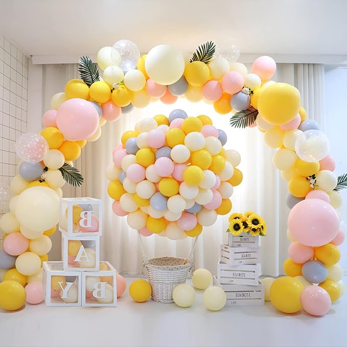Wokceer 9.2FT Wedding Arch Round Backdrop Stand Wedding Arches for Ceremony Circle Balloon Arch Stand Frame Anniversary Birthday Party Valentine Celebration White