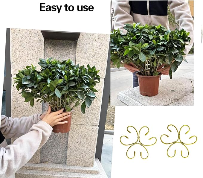 2PCS 7" Plant Stem Support,Stabilizer Grapple Holder for Monstera and Climbing Plants,Reusable Flower Plant Support,Leaf Stabilization and Support for Thriving Growth.